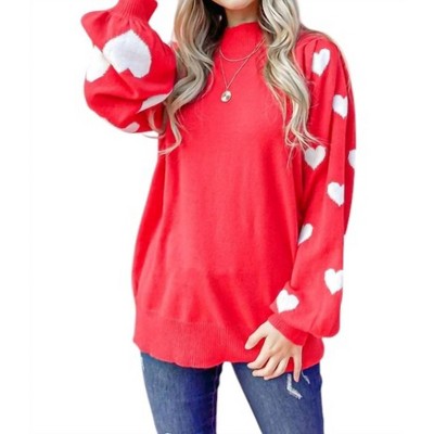 Women's Heart on Your Sleeve Pullover Sweater - And The Why