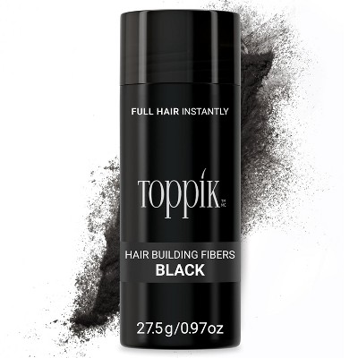 Toppik Hair Building Fibers, Fill In Fine or Thinning Hair Instantly Thicker, Fuller Looking Hair , Black .97 OZ
