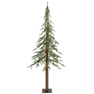 Northlight Pre-Lit Medium Alpine Artificial Christmas Tree - 6' - Clear LED Lights