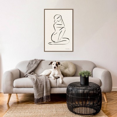 Amanti Art Lady Line Drawing I Framed Wall Art Print