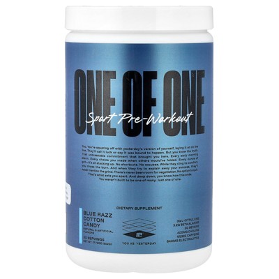 ONE OF ONE Sport Pre-Workout, Blue Razz Cotton Candy, 17.72 oz (502 g)