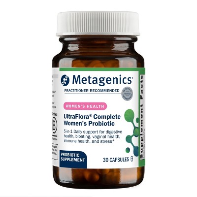 Metagenics UltraFlora Complete Women’s Probiotic, 5-in-1 Support: Digestive, Immune, Vaginal & Urogenital Health, 30 Capsules