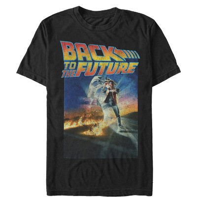 Men's Back to the Future Retro Marty McFly Poster T-Shirt