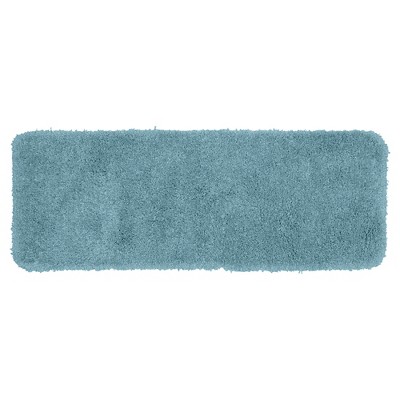 Serendipity Solid Shaggy Washable Nylon Bath Rug - Garland