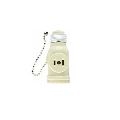 Stanley Tools Stanley 2-Outlet Pull Chain Lamp Holder Socket Adapter