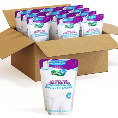DairySky Nonfat Dry Milk Powder – Lactose Free | 1 lb (454g) | 12 Pack Case