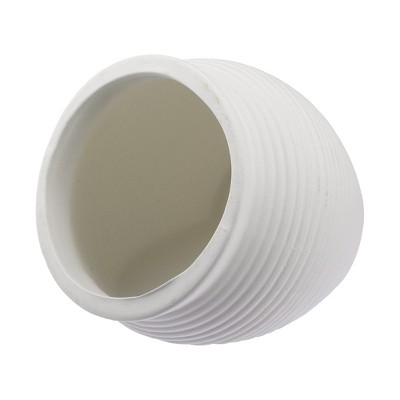 Unique Bargains Ceramic Aquarium Hideaway Rock Cave Fish Tank Decoration White 4"x3.7"