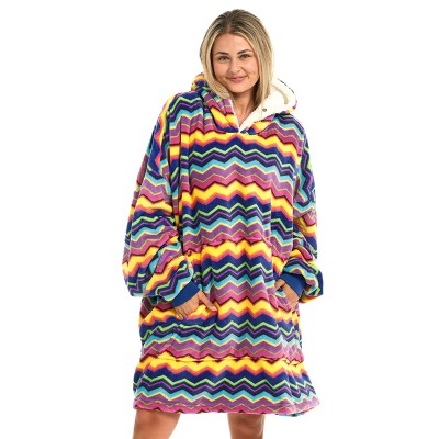 ADR Adult Wearable Blanket, Sweater Hoodie, Blanket with Sleeves for Men & Women Oversized Sweatshirt