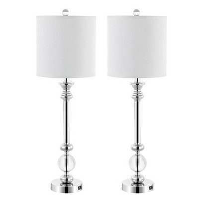 Erica Crystal Candlestick Lamp - 31 Inch Height - LIT4164 - Safavieh