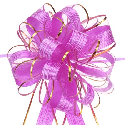 Unique Bargains Bright Color Plastic Gift Wrapping Bows 10 Pcs