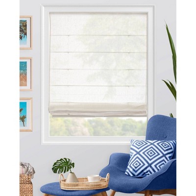 Chicology Sheer Roman Shade Pacific White