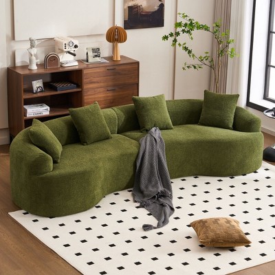 CAVINAS Sectional Couches for Living Room, Modern Modular Sectional Sofa, Cloud Sofa with 4 Pillows for Living Room