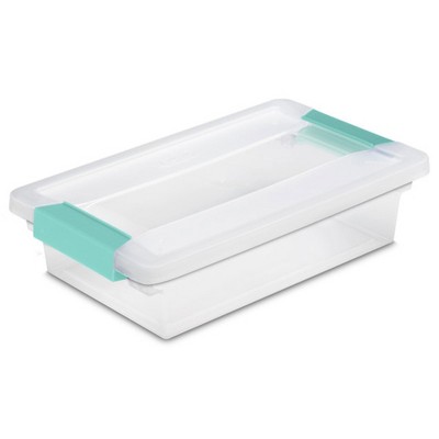 Sterilite Clip Box, Stackable Storage Bin with Latching Lid