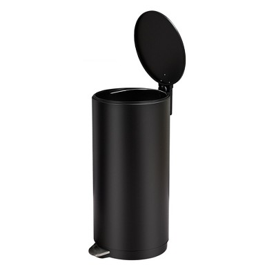 GAOMON Round Trash Can, Modern Garbage Can with Soft Close Lid and Foot Pedal, Compact Wastebasket30 Liter Round Kitchen Trash Can