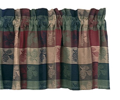 Park Designs Pinecone Valance 14"L Green