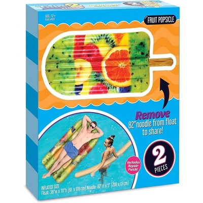 Mighty Mojo Fruit Popsicle Pool Float tube and Noodle