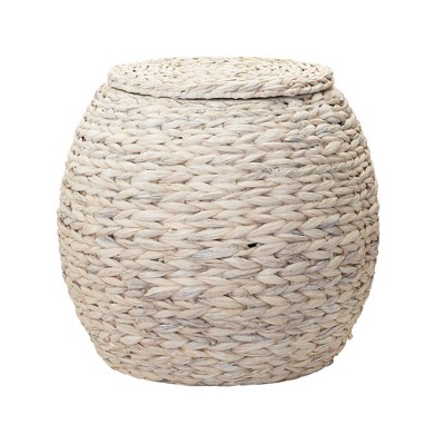 Household Essentials Barrel Wicker Side Table