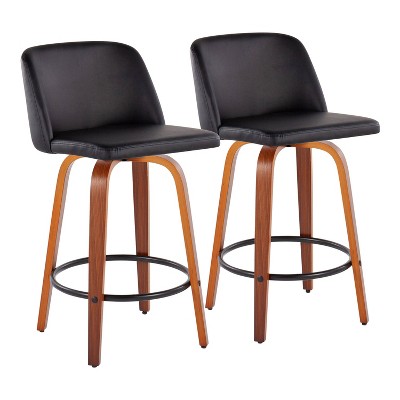 Set of 2 Toriano Counter Height Barstools - LumiSource