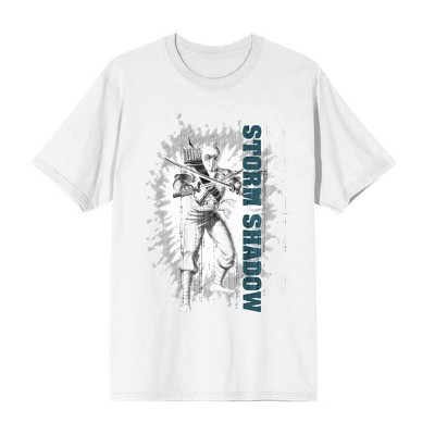 G.I. Joe Storm Shadow Men's White Crew Neck Short Sleeve T-shirt
