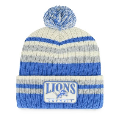 NFL Detroit Lions Streak Knit Beanie: Team Logo Sports Apparel