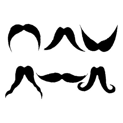 Forum Novelties Shape It 6 Ways Black Moustache Costume Accessory