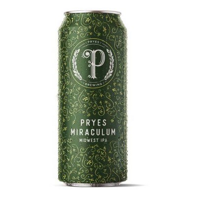 Pryes Brewing Miraculum Midwest IPA Beer- 4pk/16 fl oz Cans
