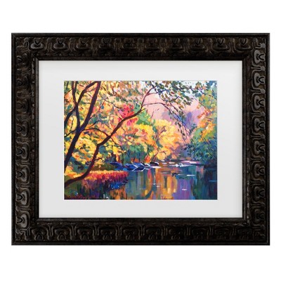 Trademark Fine Art - David Lloyd Glover Color Reflections Matted Framed Art