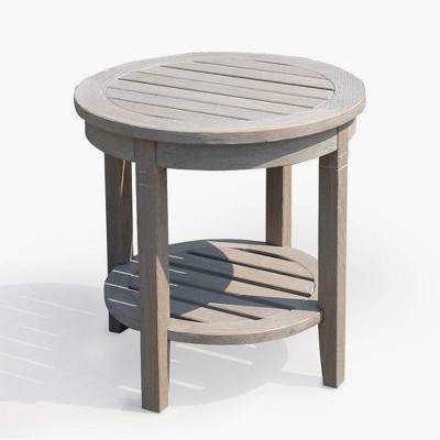 Cambridge Casual Teak Round Sherwood Patio Accent Table