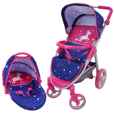 509 Crew: Unicorn 2-In-1 Baby Doll Car Seat & Stroller