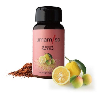 Umamiso Mi-Salt with Yuzu Ume, Japanese Seasoning Blend with Plum, Yuzu Peel, Ginger & Black Pepper | Gourmet Sweet, Rich, and Aromatic Spice Mix