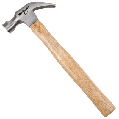Fleming Supply 16-Oz Claw Hammer with Natural Wood Anti-Vibration Handle