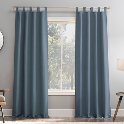 Sun Zero Blackout Kenneth Energy Saving Tab Top Curtain Panel