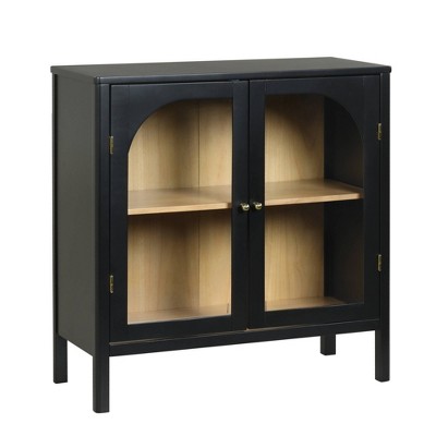 Nathan James Set of 2 Mason Console Cabinet with Doors