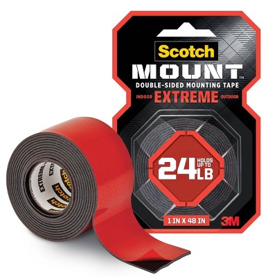 Scotch 1"x48'' Indoor/Outdoor Extreme Double-Sided Mounting Tape