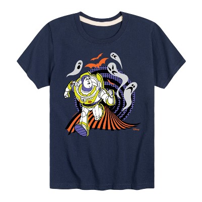 Boys' - Toy Story - Buzz Lightyear Halloween Ghosts Short Sleeve Graphic T-Shirt