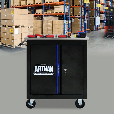 VASIP Movable Rolling Lockable Double with Door Locker and Layered Partition for Auto Repair,Hardware