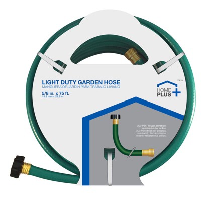 Home Plus 5/8 in. D X 75 ft. L Light Duty Garden Hose (Case of 3)