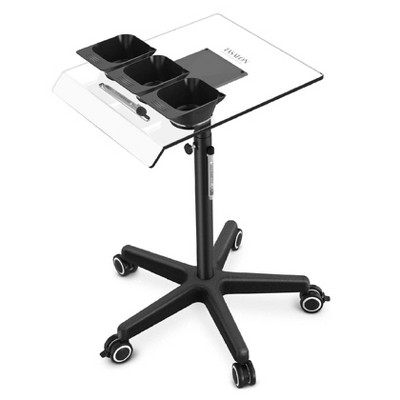 TASALON Ultimate Remarkable Color Station Salon Tray on Wheels, Tray Cart with Marker Pen & Bowls