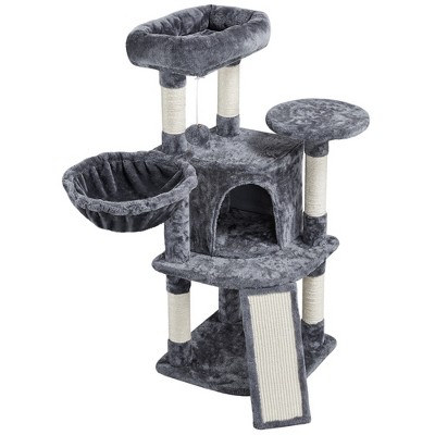 Yaheetech 42" Plush Cat Tree Condo for Small Medium Cats