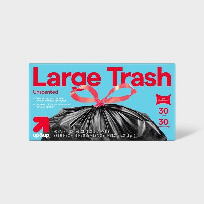 Large Drawstring Trash Bags - 30 Gallon - up&up™