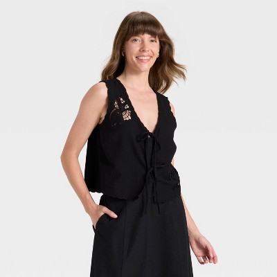 Women's Tie-Front Fashion Vest - Universal Thread™