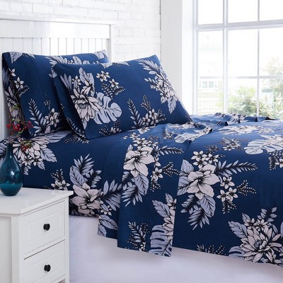 Southshore Fine Living Flora 100% Cotton Sateen Weave 300 TC 22-inch Extra-Deep Pocket Sheet Set