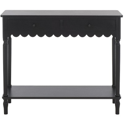 Haven 2 Drawer Small Console - CNS5738B - Black - Safavieh