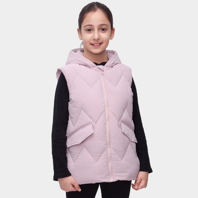 Rokka&Rolla Girls' Diamond Quilted Puffer Vest