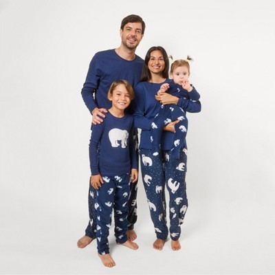 Leveret Matching Family Pajamas Polar Bear Print