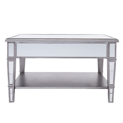 Wedlyn Square Mirrored Coffee Table - Silver - SEI