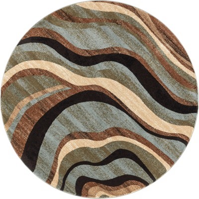 Well Woven Hudson Waves Geometric Modern Casual Abstract Contemporary Natural Lines Soft Multi Blue Area Rug