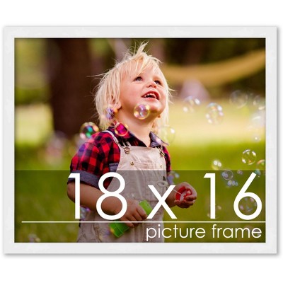 PosterPalooza | 18x16 Wood Frame with UV Acrylic, 6 Finishes: Black, White, Bronze, Silver, Wood, Mahogany