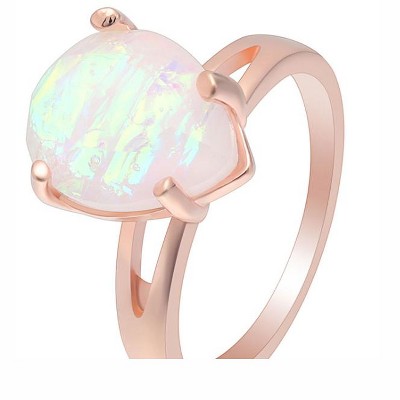 Aviana Simulated Fire Opal Ring Teardrop Womens Engagement Ginger Lyne Collection Size 6