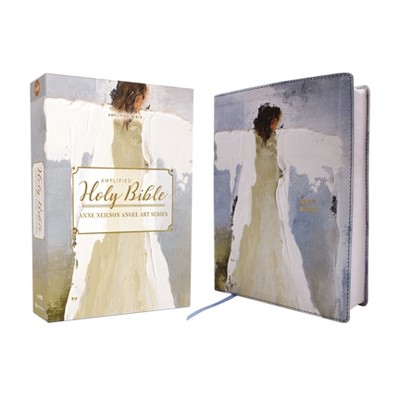 Amplified Holy Bible, Anne Neilson Angel Art Series, Leathersoft, Blue - by  Zondervan (Leather Bound)